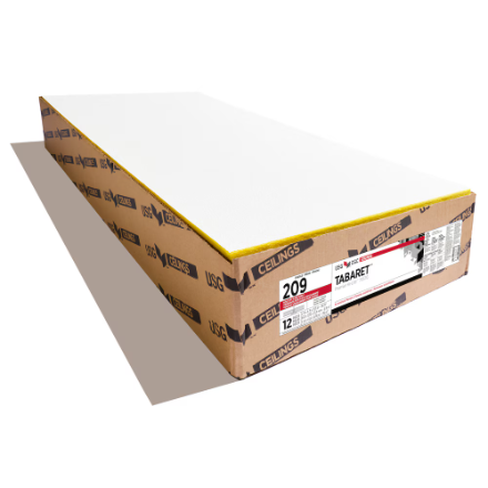 USG/CGC Ceilings 2 feet. x 4 feet. Tabaret Lay-in Ceiling Tile (Sold by Case - Pack of 12) (New)