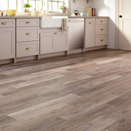 TrafficMaster Brushed Oak Taupe 6-inch x 36-inch Luxury Vinyl Plank Flooring (24 sq. ft. / case) (New)