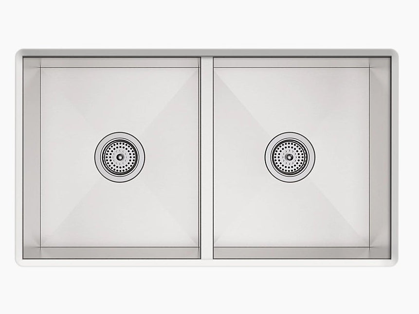 Ludington 32” Undermount Double-Bowl Kitchen Sink (new)