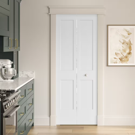 Masonite 30-inch x 80-inch Primed Logan 2 Panel Hollow Core Textured Interior Bi-fold Door (New)