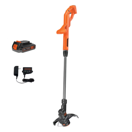 BLACK+DECKER 20V MAX Lithium-Ion Cordless 10 in. String Trimmer/Edger with 1.5Ah Battery and Charger (New)
