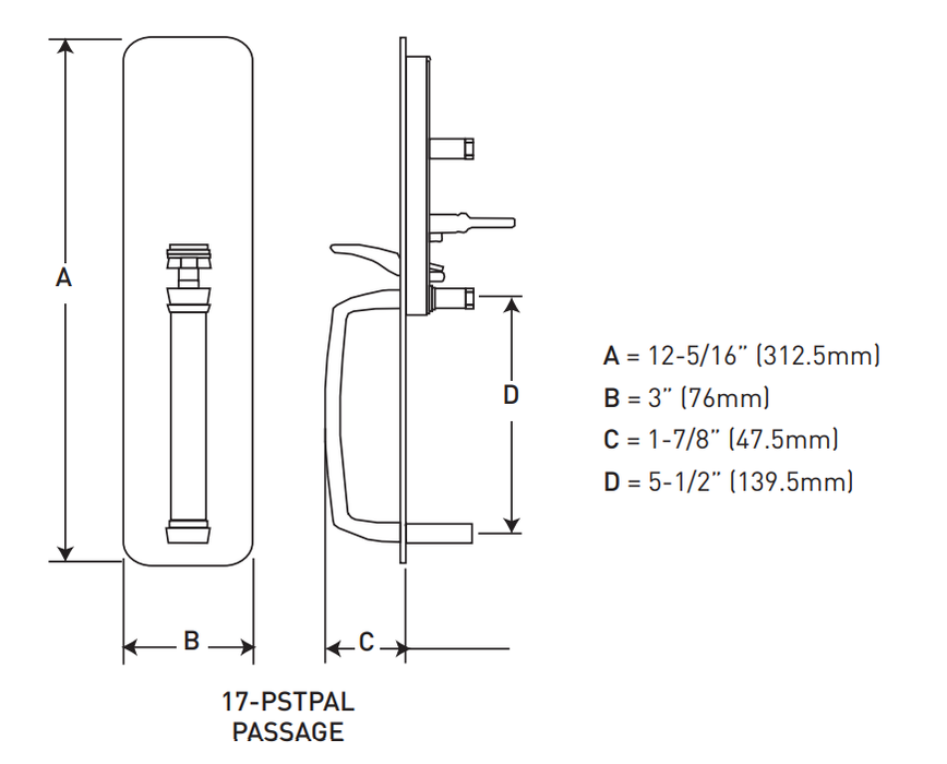 Thumbpiece Door Trim