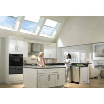 VELUX 22-1/2-inch x 46-1/2-inch Fixed Curb-Mount Skylight with Tempered Low-E3 Glass (New)