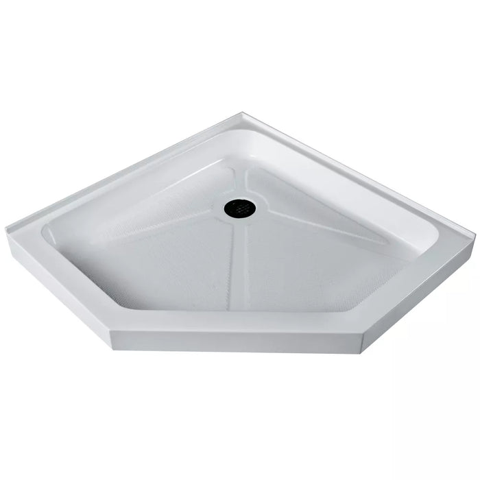 Vigo Low Profile 36" x 36" Neo-Angle White Shower Base