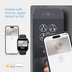 Visage Facial Recognition Matte Black Deadbolt Wi-Fi Smart Lock