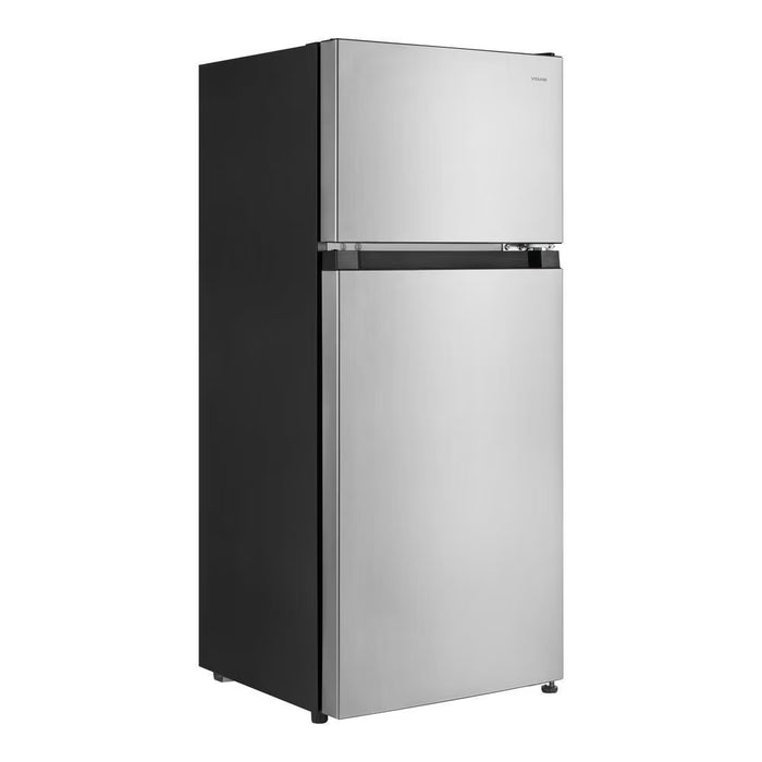 Vissani 19-inch W 4.5 Cu. Ft. Top Freezer Mini Refrigerator in Stainless Steel Look - ENERGY STAR (Used)