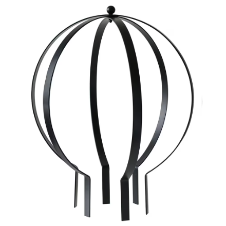 Décor WOW Obelisk Designed 27.0 H x 23.0" W 3mm Solid Steel Black Trellis (New)
