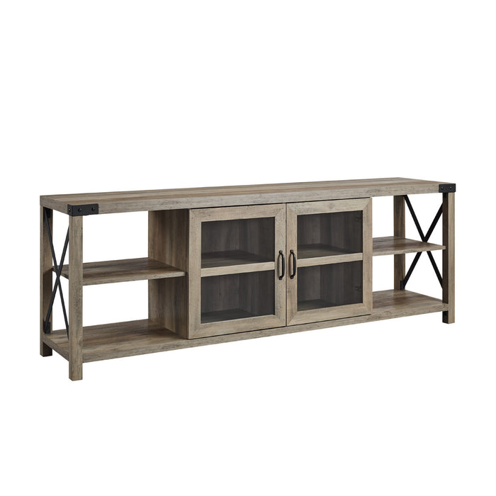 Larenda 70" 2-Door TV Stand for TVs up to 75" - Colour Gray Wash - W70MX2DGW