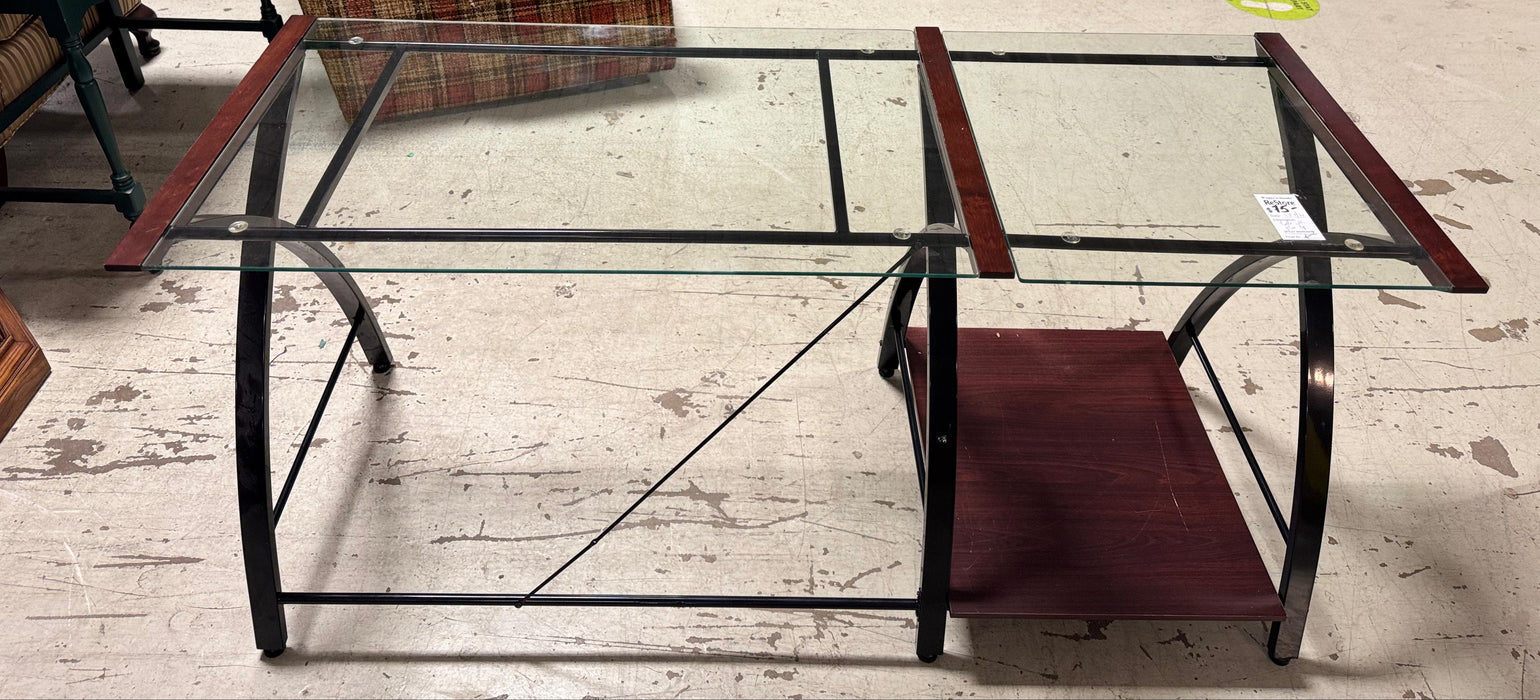 Glass-Top Desk