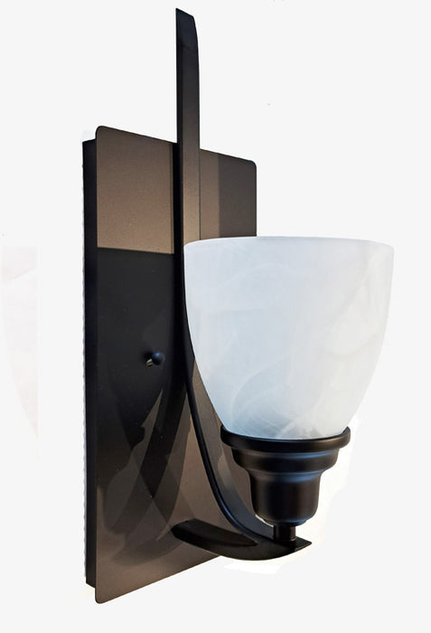 Classic Black and White Wall Sconce