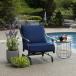 Landon & Co. 46 x 25 x 6-in Navy Premium Olefin Deep Seat Patio Chair Cushion (New)