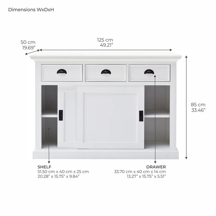Halifax 49" Buffet with Sliding Doors (New)
