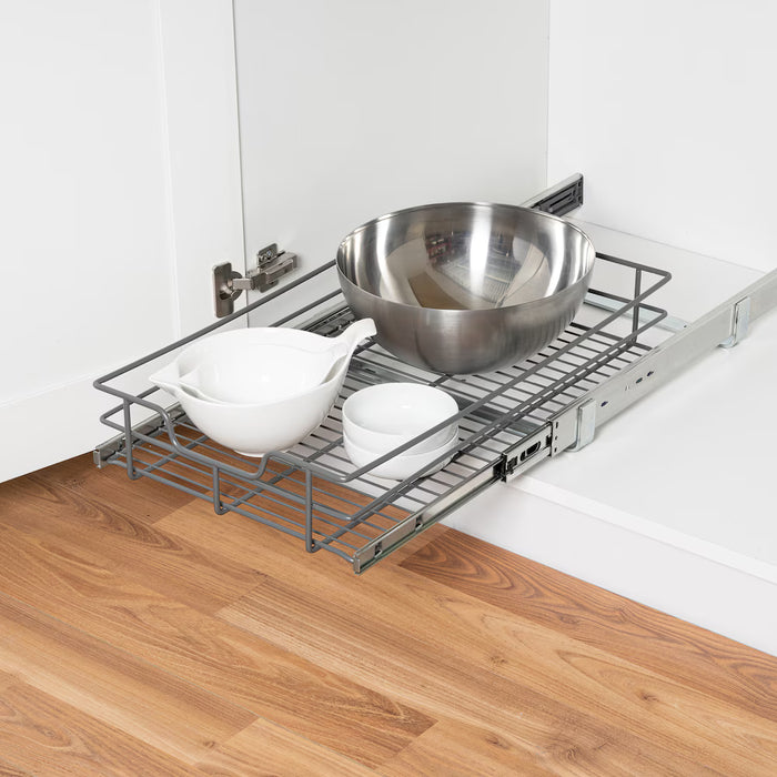 Richelieu 14 1/4-inch Pull-Out Storage Drawer with Soft-Close Slides for Base Kitchen Cabinet Organization (New)