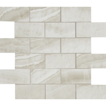 MSI Stone ULC Matrix Calcite Subway 12 in. x 12 in. x 10 mm Polished Porcelain Mesh-Mounted Mosaic Tile (New)
