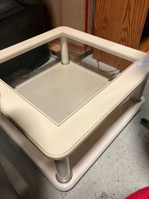 Cream Square Side Table (used)