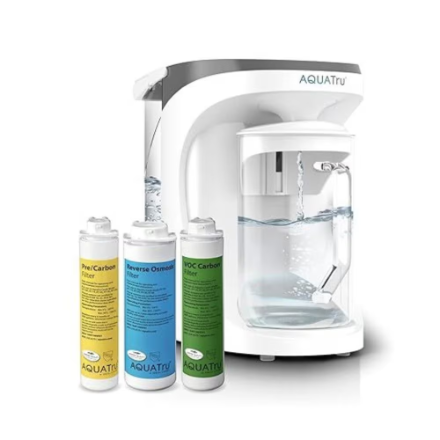 AquaTru Carafe Countertop 4-Stage Reverse Osmosis Water Purifier (New)