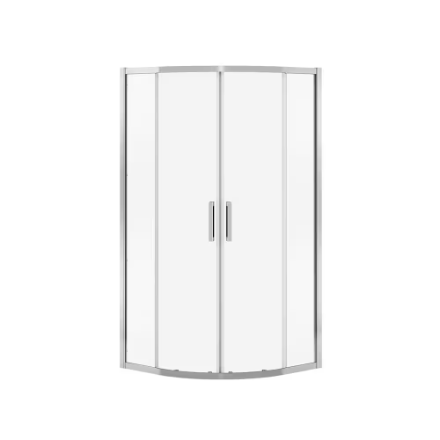 MAAX Radia 32 in. W x 32 in. L x 71.5 in. H Neo-Round Semi-Frameless Sliding Corner Shower Door (New)
