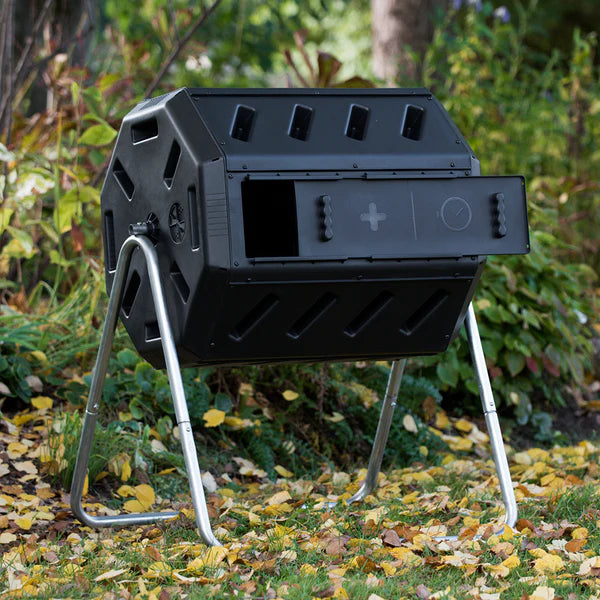 43 Gallon Dual Chamber Tumbling Composter (New)