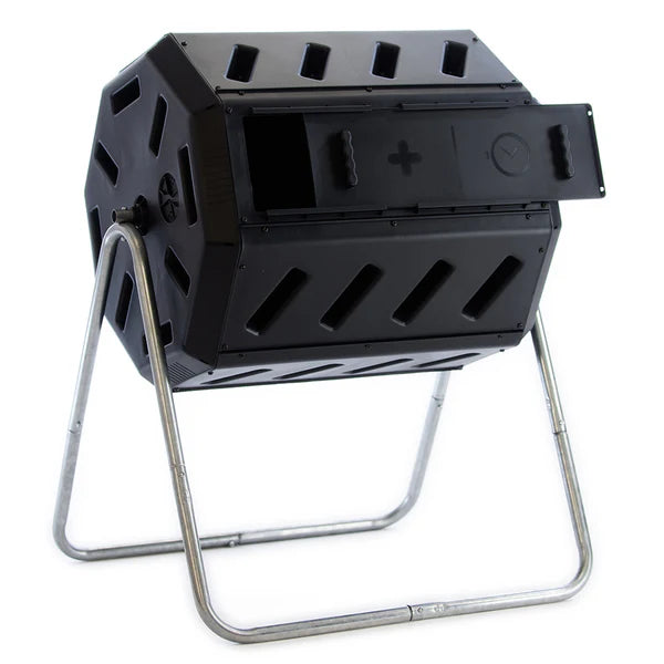 43 Gallon Dual Chamber Tumbling Composter (New)