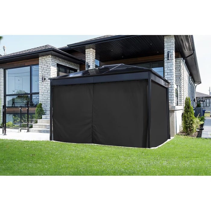 Sojag Diani 10 ft. x 12 ft. Curtains in Black (New)