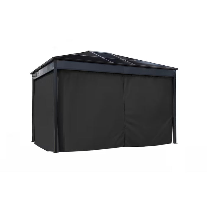 Sojag Diani 10 ft. x 12 ft. Curtains in Black (New)