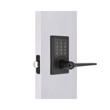 Defiant Electronic Touchpad Door Lever in Matte Black (New)