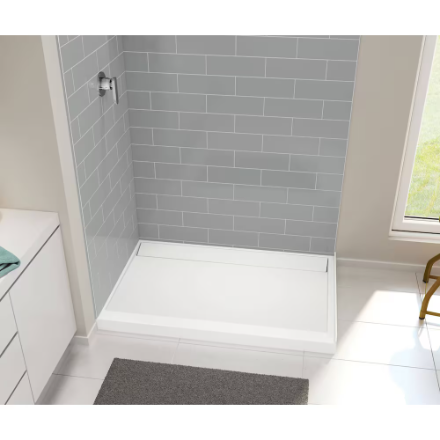 Maax Distinct Rectangular Centre Back Acrylic Shower Base Pan