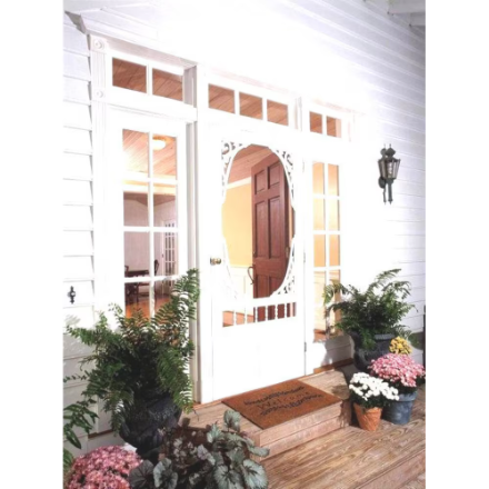 Screen Tight 32-inch x 80-inch Georgian Solid Vinyl Screen Door (Used)
