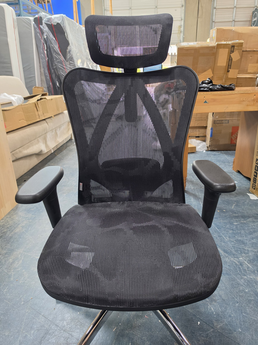 High Back Ergonomic Mesh Task Chair Big and Tall Reclining Comfy Home Office Chair for 300lbs - Frame Colour Black - M57-M111