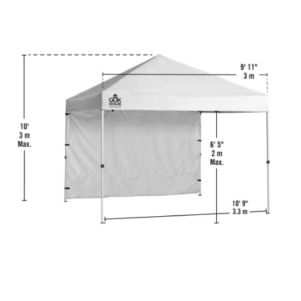 Quik Shade Commercial Straight Leg Canopy