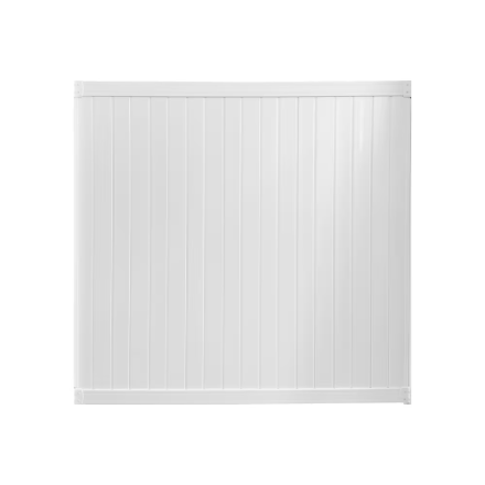 6' x 6' White Vinyl Fence Panel Ivory