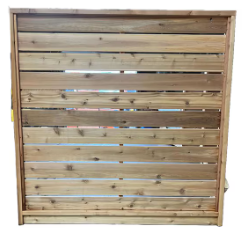 Contemporary Cedar Fence Panel