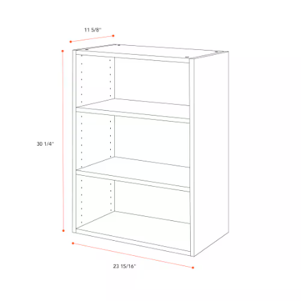 24 in. W x 30 H x 12 D Ready to Assemble Kitchen Wall Cabinet, White (new)