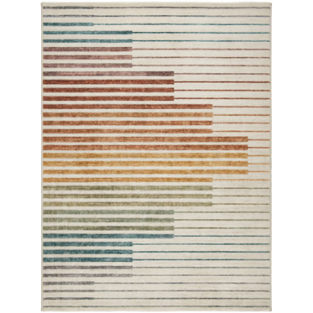 Rug Branch Eclipse Striped Multi 5 ft. 3-inch X 7 ft. 7-inch Indoor Area Rugs (New)