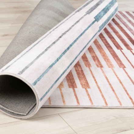 Rug Branch Eclipse Striped Multi 5 ft. 3-inch X 7 ft. 7-inch Indoor Area Rugs (New)