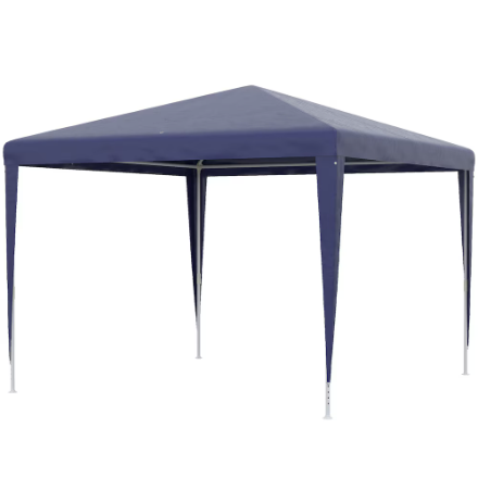 Outsunny 10x10ft Folding Garden Canopy Tent in Dark Blue