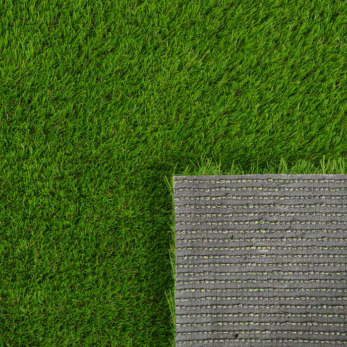 TrafficMaster Viridian Green Precut Turf 6 ft. x 8 ft. 23 oz. Artificial Grass Rug (Used)