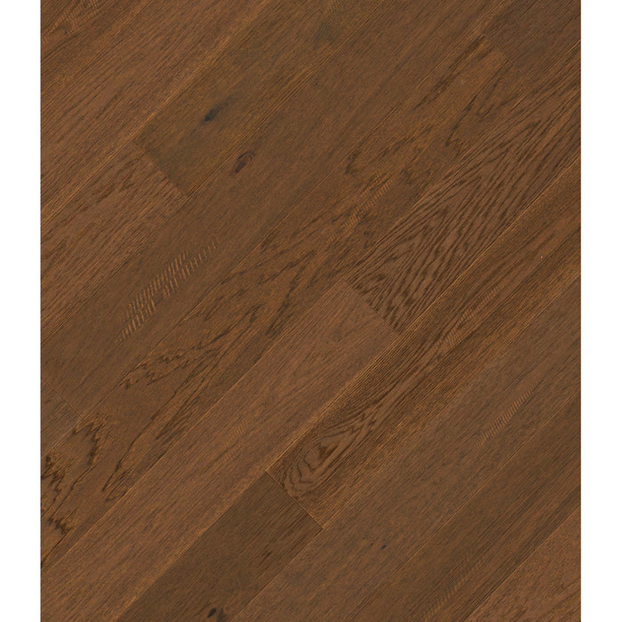 Amber Hickory 12.7mm x 6.5 in. W x Random L Dark Brown Interlocking Engineered Hardwood Flooring (17.05 sq.ft./case) (NEW)
