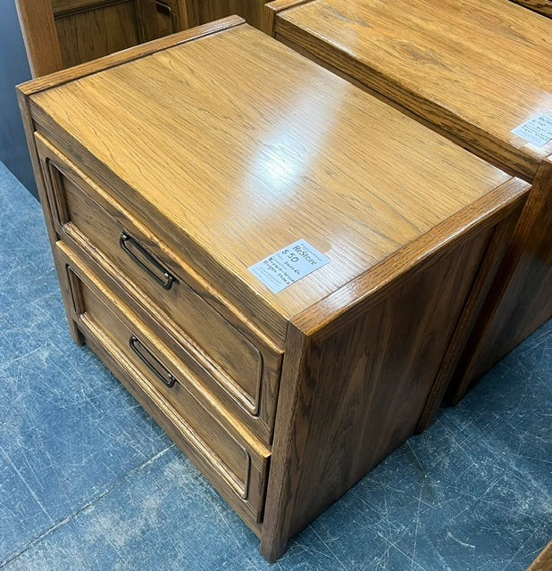 Brown Wooden Nightstand (used)