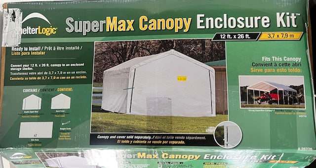 ShelterLogic Super Max Canopy Enclosure Kit (new)