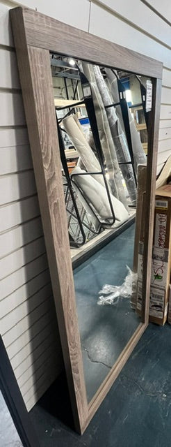 Brown Wooden Framed Mirror (used)