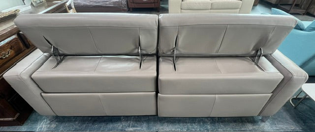 Leather Reclining Sofa (used)