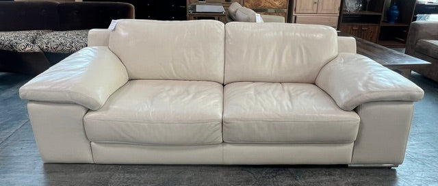 Cream Leather Couch (used)