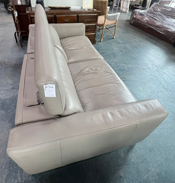 Leather Reclining Sofa (used)