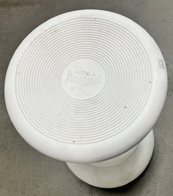 White Pool Stool
