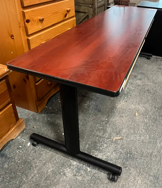 Brown Rolling Desk (used)