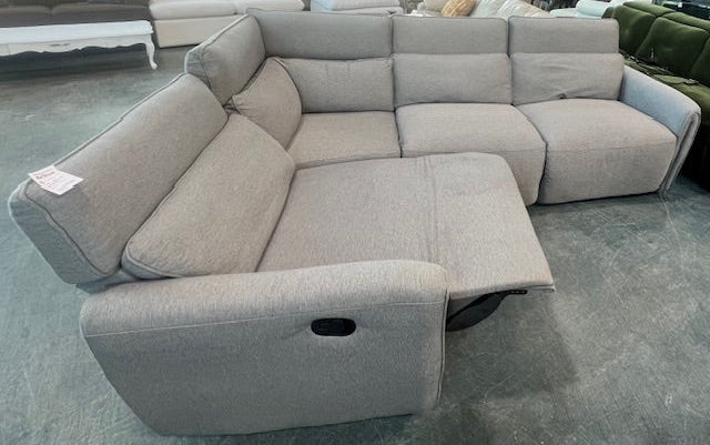Grey Reclining Sectional