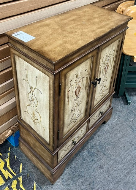 Brown Wooden Accent Cabinet (used)
