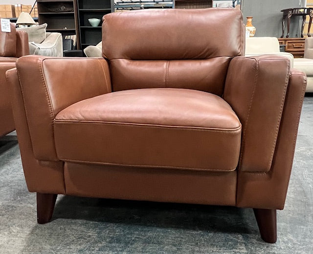 Brown Leather Armchair (used)