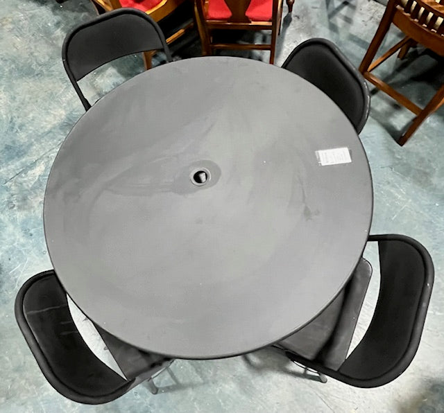 Black Patio Table Set